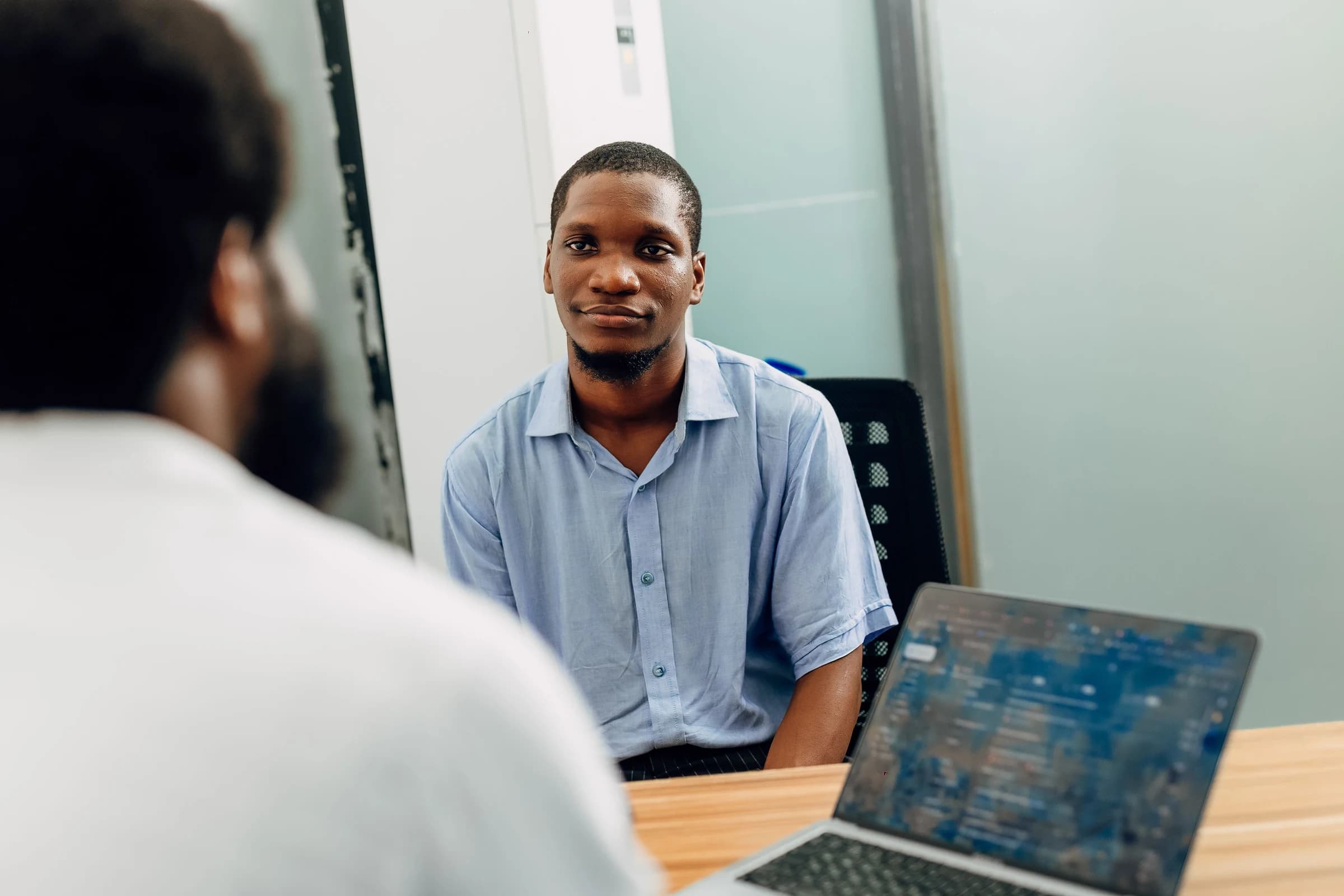 Rwandan apprentices during intensive German language training in Kigali